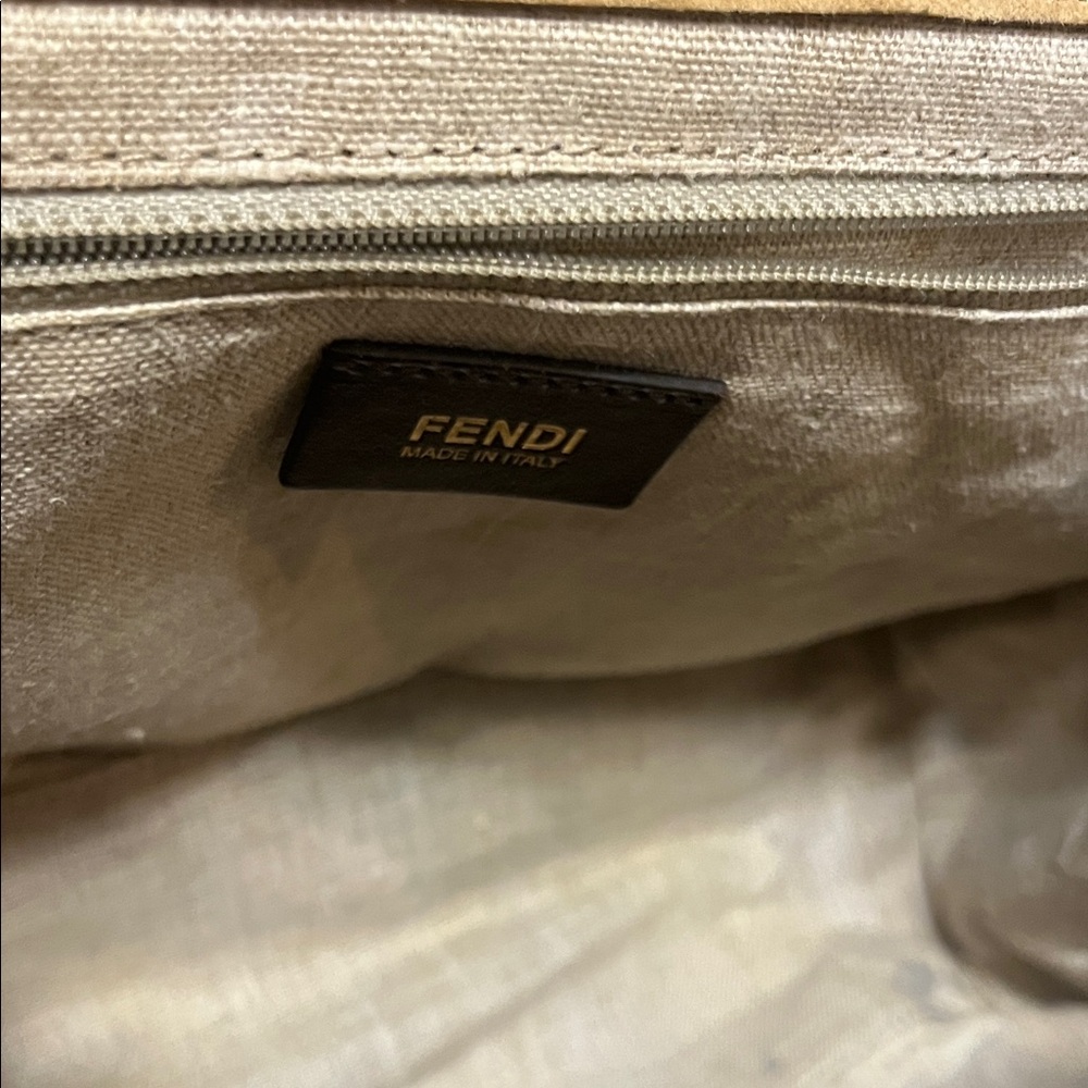 Fendi Silvana Leather and Canvas Two way bag. - Picture 13 of 16